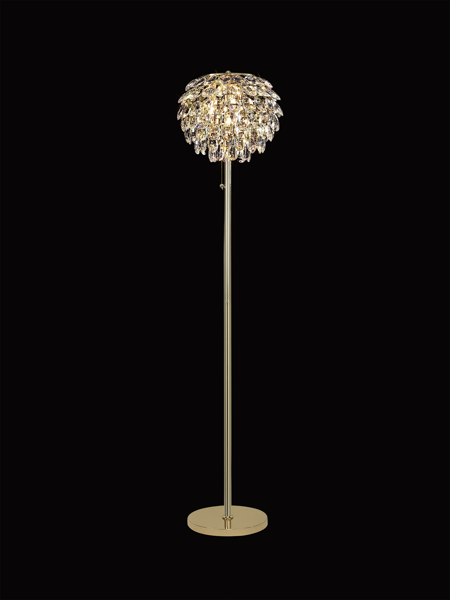 IL32837  Coniston Floor Lamp 3 Light French Gold